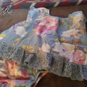 Baby Gap flowered romper set